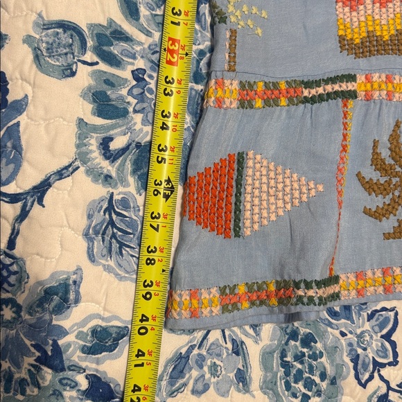 FARM Rio Light Blue Embroidered Maxi Dress - Picture 11 of 12